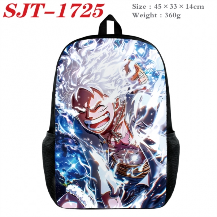 One Piece Anime nylon canvas backpack student backpack 45x33x14cm