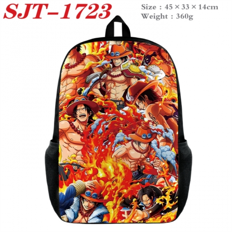 One Piece Anime nylon canvas backpack student backpack 45x33x14cm