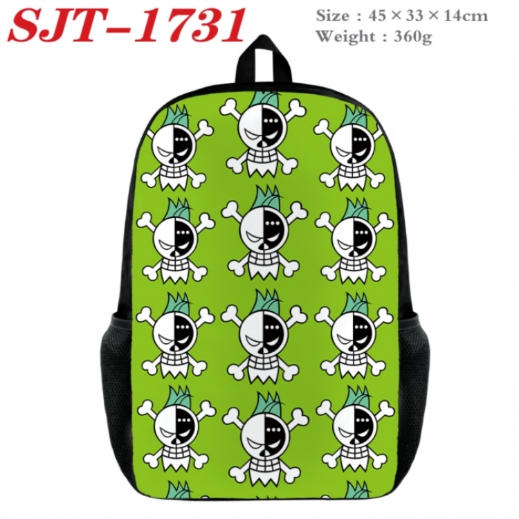 One Piece Anime nylon canvas backpack student backpack 45x33x14cm