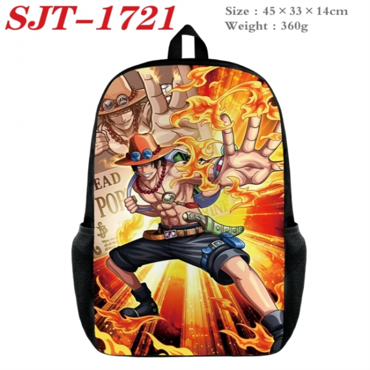 One Piece Anime nylon canvas backpack student backpack 45x33x14cm