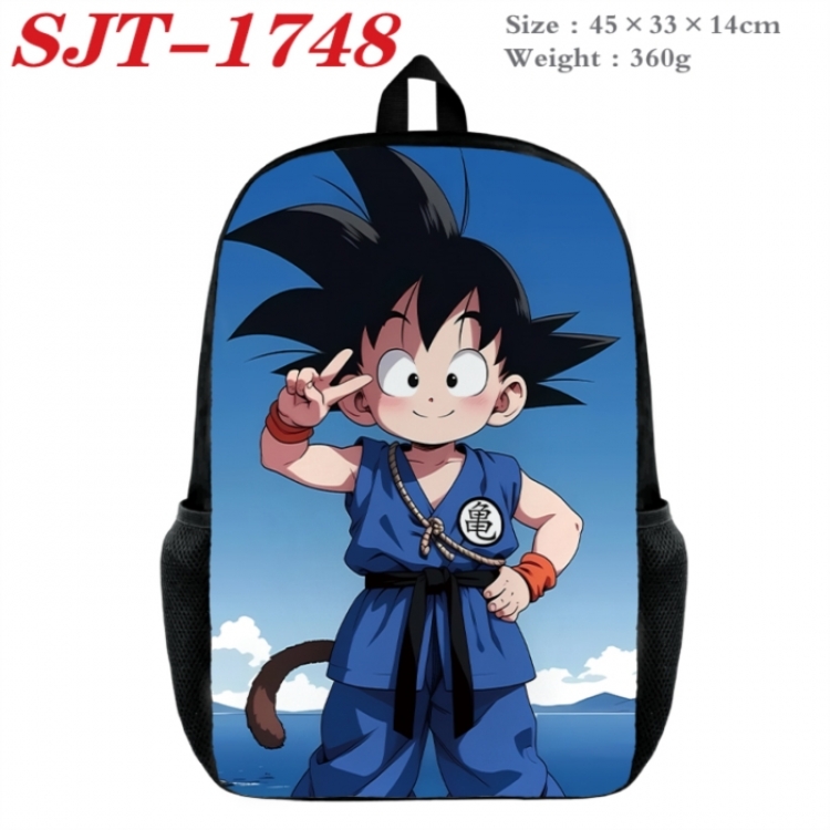 DRAGON BALL Anime nylon canvas backpack student backpack 45x33x14cm
