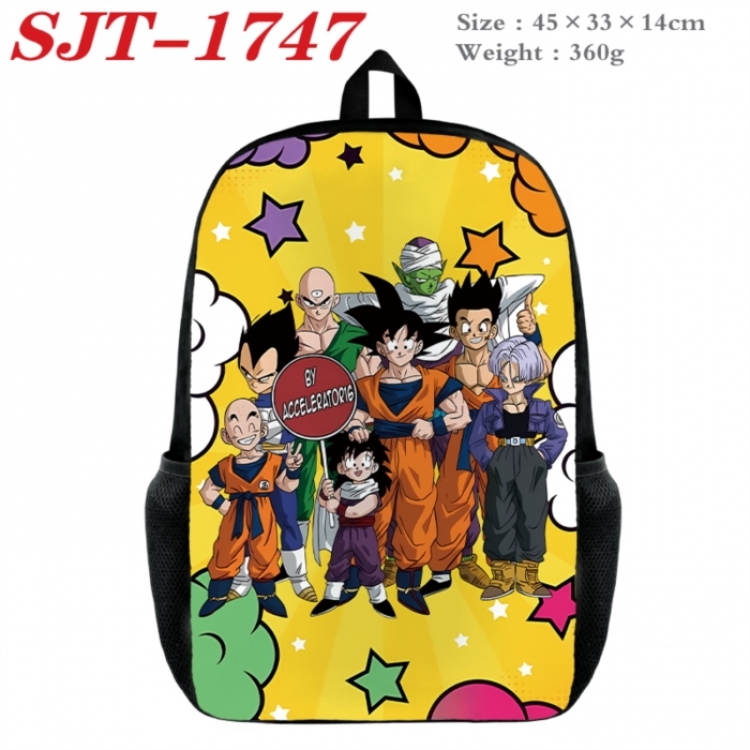 DRAGON BALL Anime nylon canvas backpack student backpack 45x33x14cm