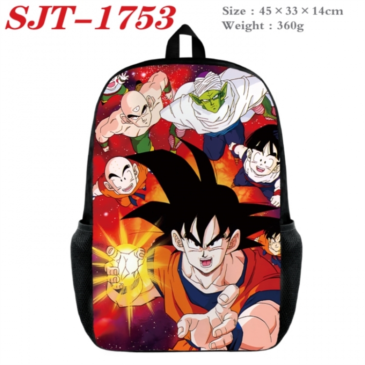DRAGON BALL Anime nylon canvas backpack student backpack 45x33x14cm