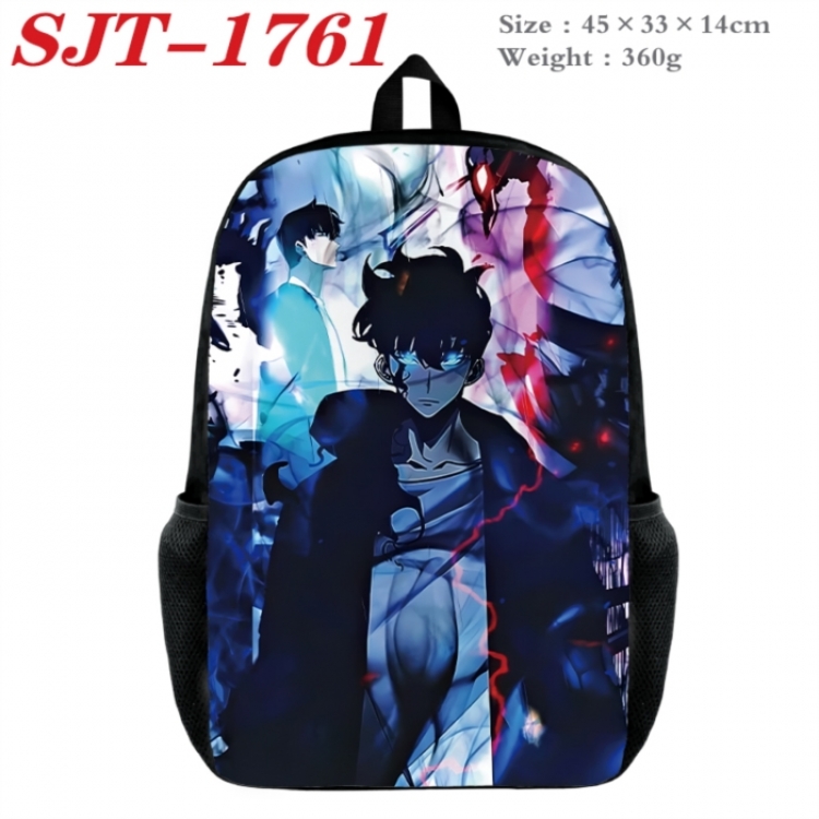 Solo Leveling:Arise Anime nylon canvas backpack student backpack 45x33x14cm