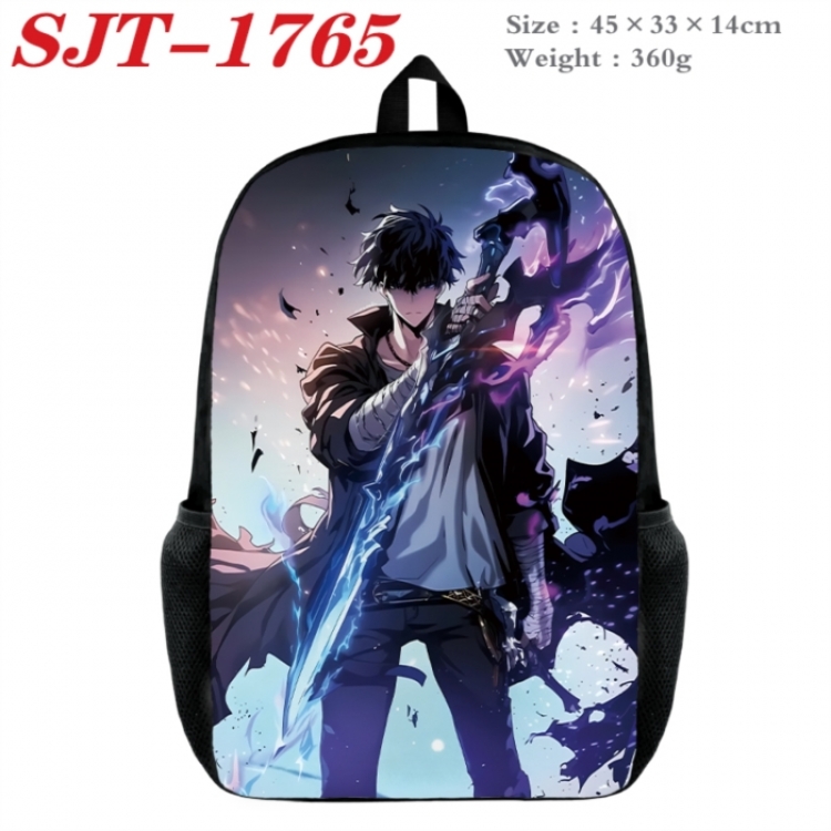 Solo Leveling:Arise Anime nylon canvas backpack student backpack 45x33x14cm