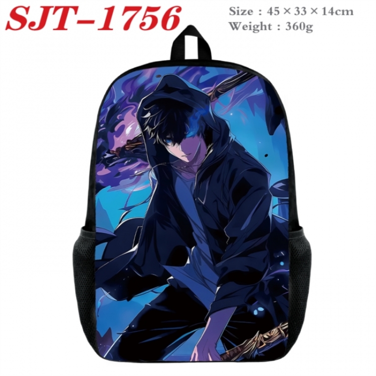 Solo Leveling:Arise Anime nylon canvas backpack student backpack 45x33x14cm
