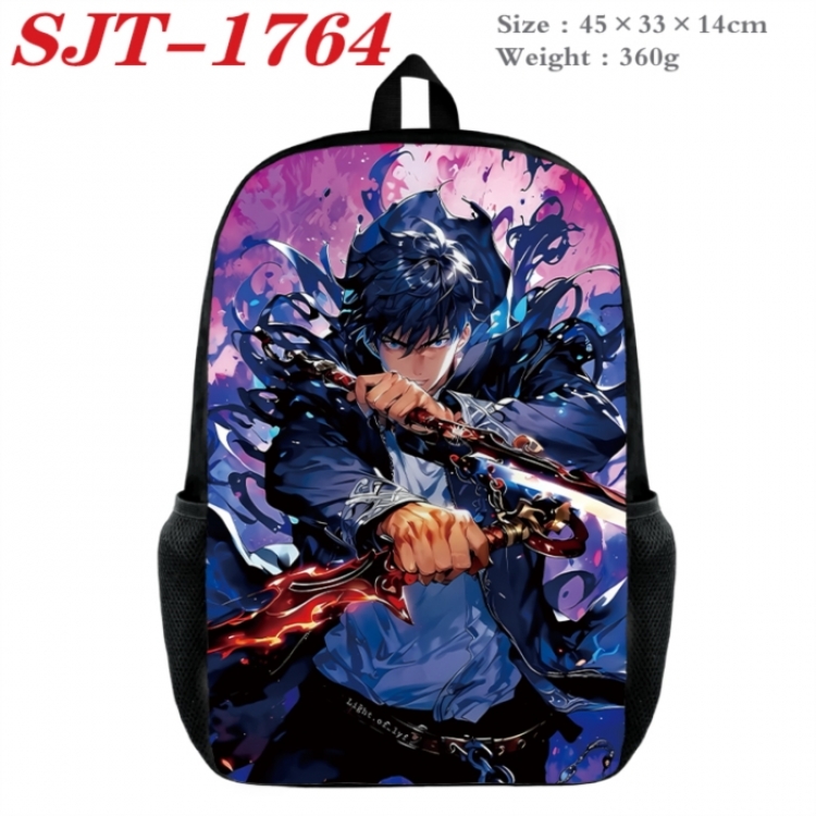 Solo Leveling:Arise Anime nylon canvas backpack student backpack 45x33x14cm