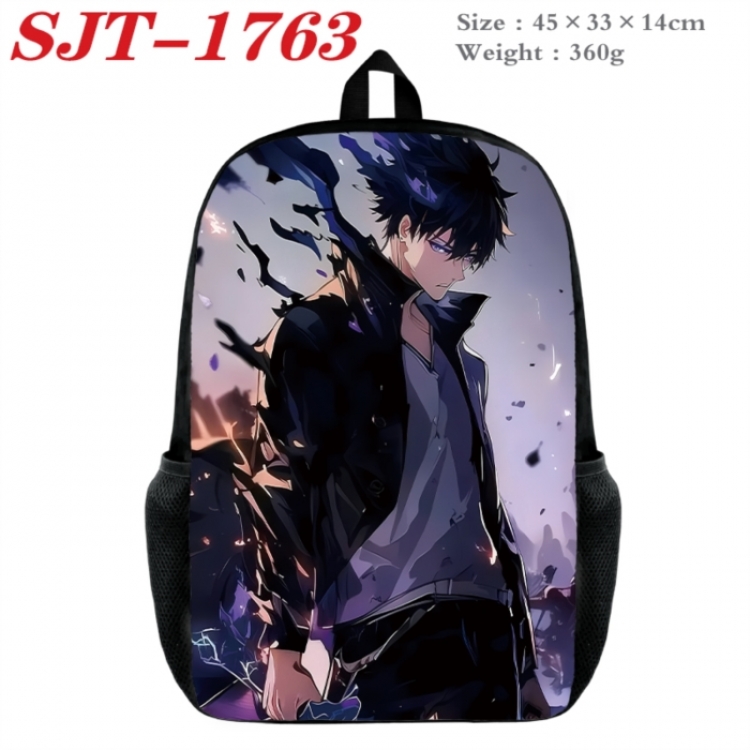 Solo Leveling:Arise Anime nylon canvas backpack student backpack 45x33x14cm