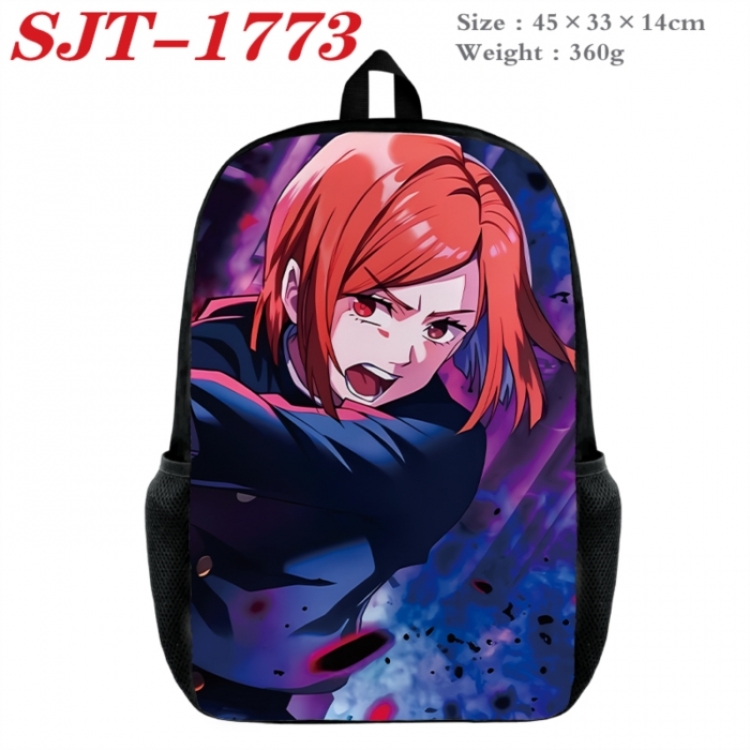 Jujutsu Kaisen Anime nylon canvas backpack student backpack 45x33x14cm