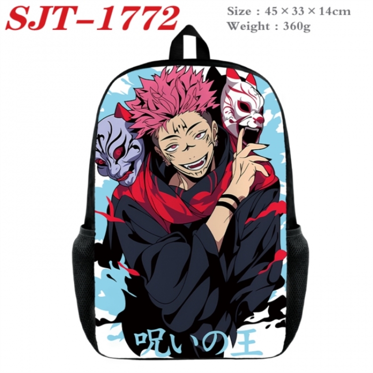 Jujutsu Kaisen Anime nylon canvas backpack student backpack 45x33x14cm
