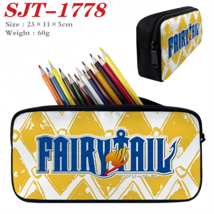 Fairy tail Anime nylon student pencil case 23x11x5cm 