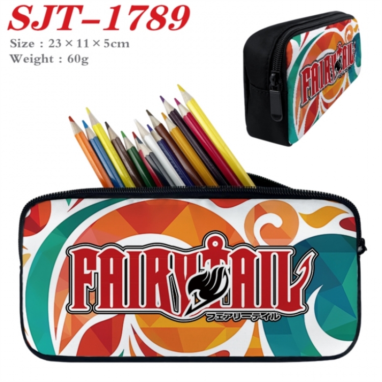 Fairy tail Anime nylon student pencil case 23x11x5cm 