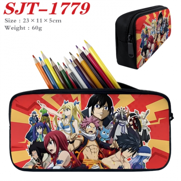 Fairy tail Anime nylon student pencil case 23x11x5cm 