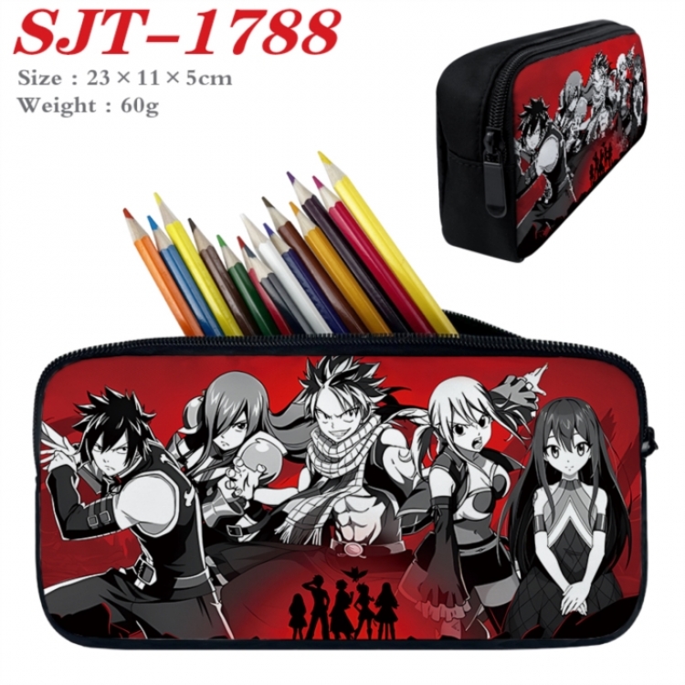 Fairy tail Anime nylon student pencil case 23x11x5cm 