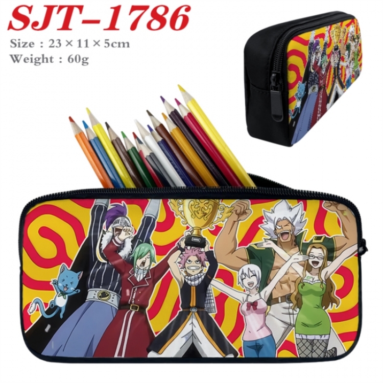 Fairy tail Anime nylon student pencil case 23x11x5cm 