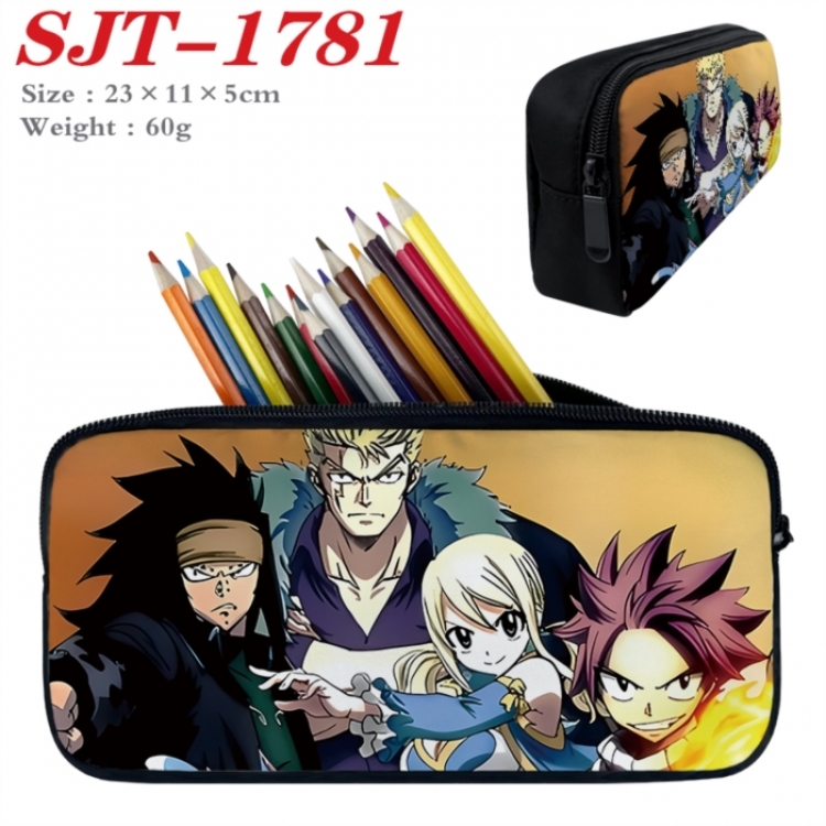 Fairy tail Anime nylon student pencil case 23x11x5cm 