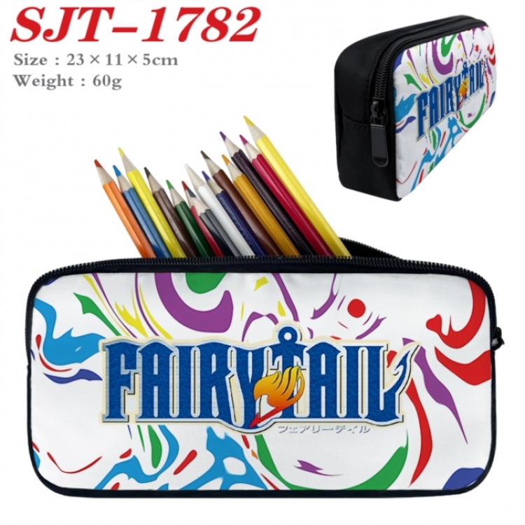 Fairy tail Anime nylon student pencil case 23x11x5cm 