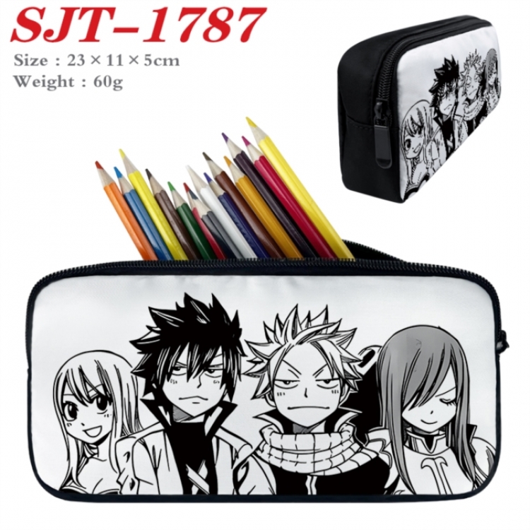 Fairy tail Anime nylon student pencil case 23x11x5cm 