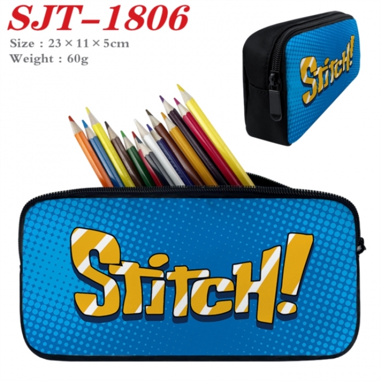 Lilo & Stitch Anime nylon student pencil case 23x11x5cm 