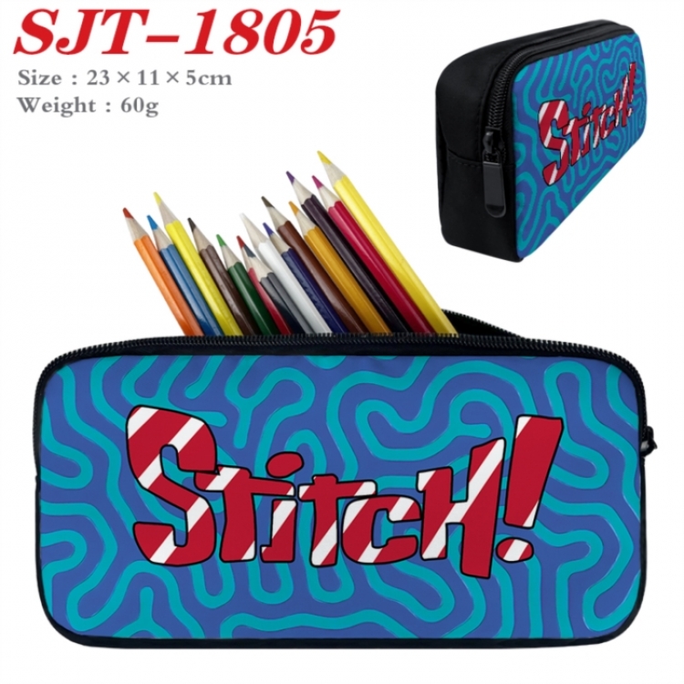 Lilo & Stitch Anime nylon student pencil case 23x11x5cm 