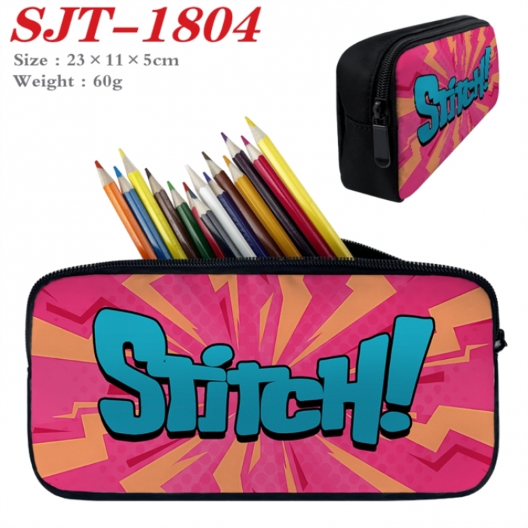 Lilo & Stitch Anime nylon student pencil case 23x11x5cm 