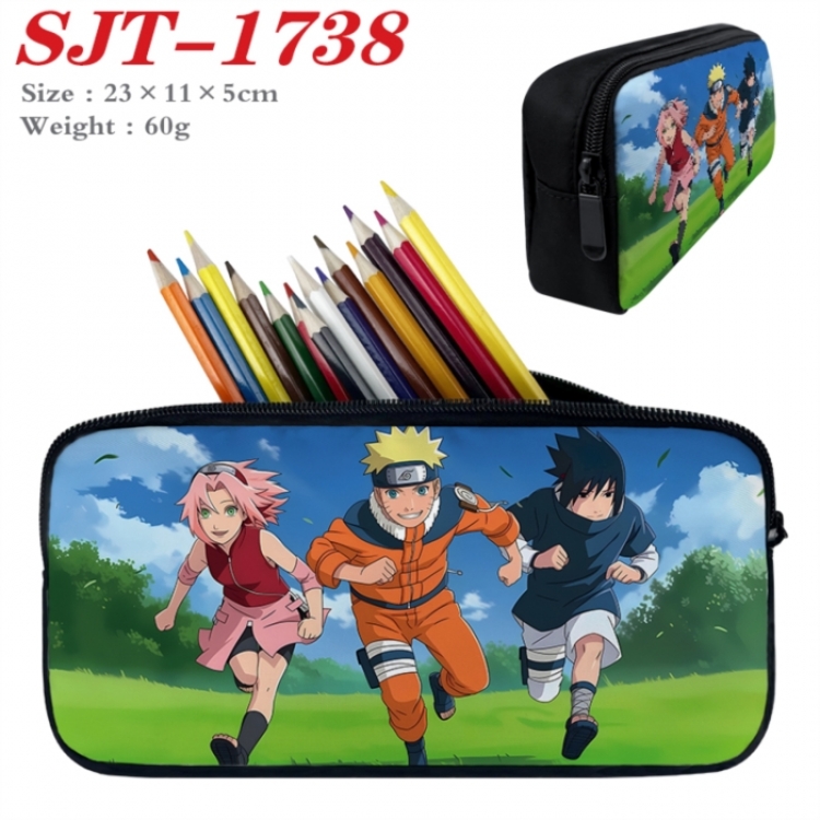 Naruto Anime nylon student pencil case 23x11x5cm 
