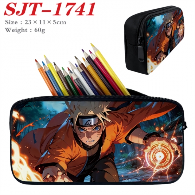 Naruto Anime nylon student pencil case 23x11x5cm 