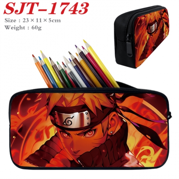 Naruto Anime nylon student pencil case 23x11x5cm 