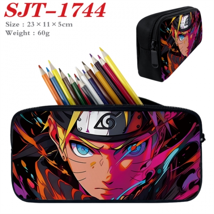 Naruto Anime nylon student pencil case 23x11x5cm 