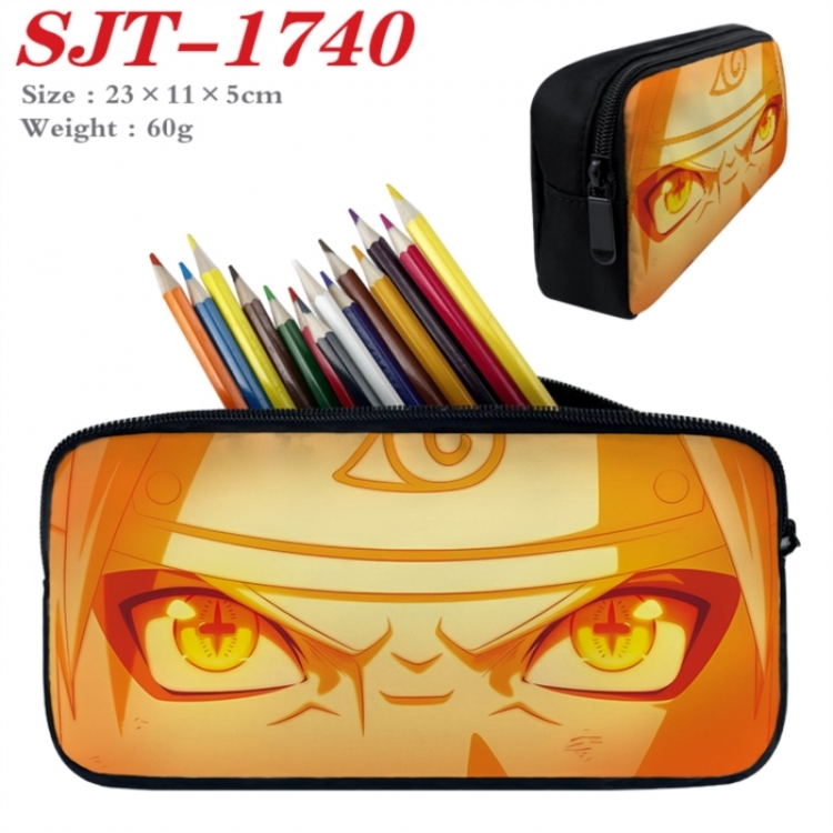 Naruto Anime nylon student pencil case 23x11x5cm 