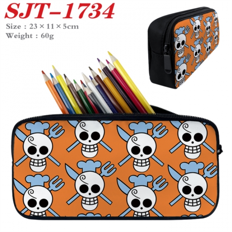 One Piece Anime nylon student pencil case 23x11x5cm 