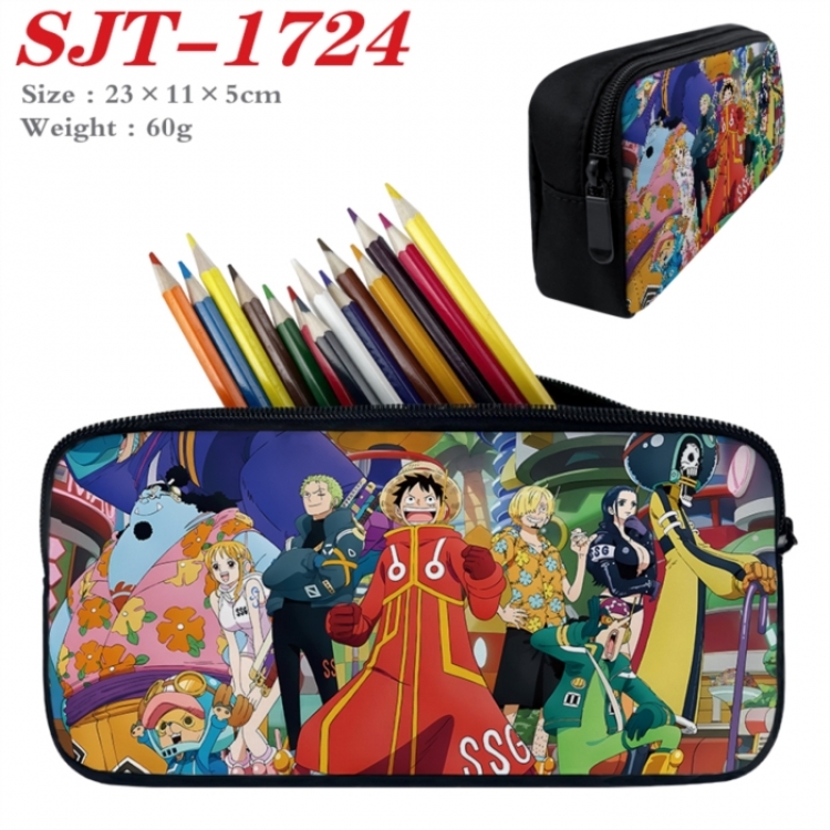 One Piece Anime nylon student pencil case 23x11x5cm 