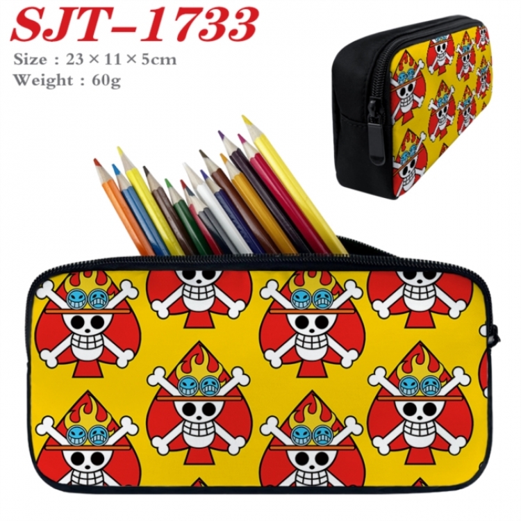 One Piece Anime nylon student pencil case 23x11x5cm 