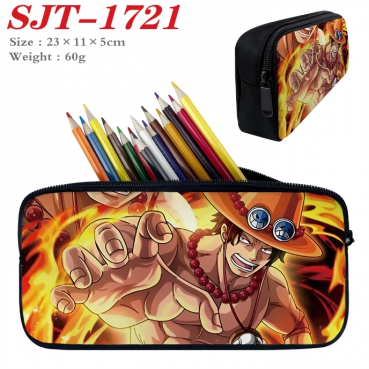 One Piece Anime nylon student pencil case 23x11x5cm 