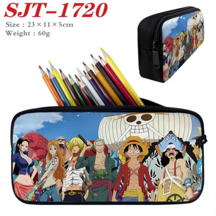 One Piece Anime nylon student pencil case 23x11x5cm 