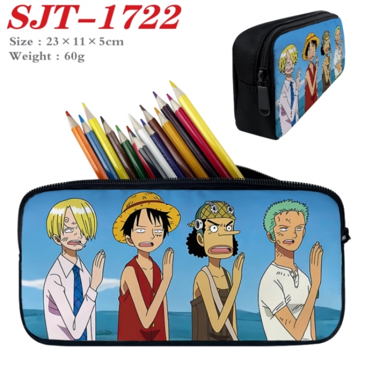 One Piece Anime nylon student pencil case 23x11x5cm 