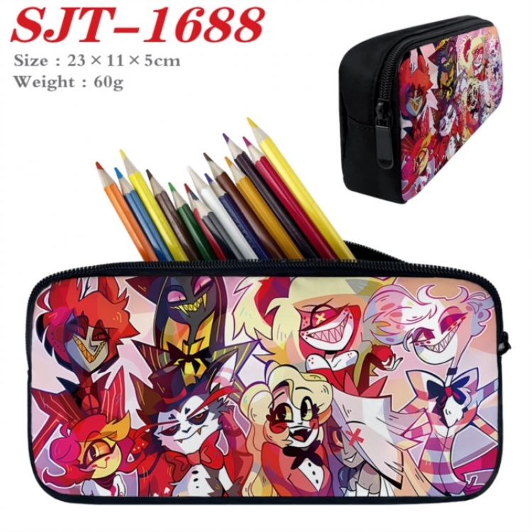 Hazbin Hotel Anime nylon student pencil case 23x11x5cm 