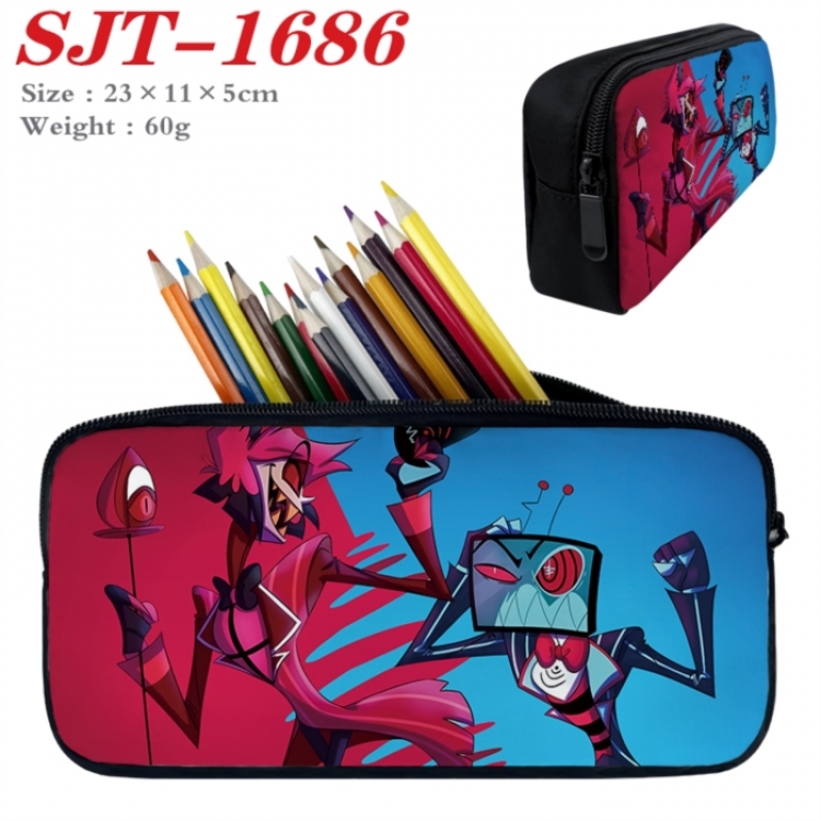 Hazbin Hotel Anime nylon student pencil case 23x11x5cm 