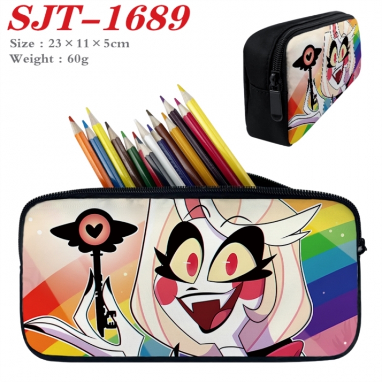 Hazbin Hotel Anime nylon student pencil case 23x11x5cm 
