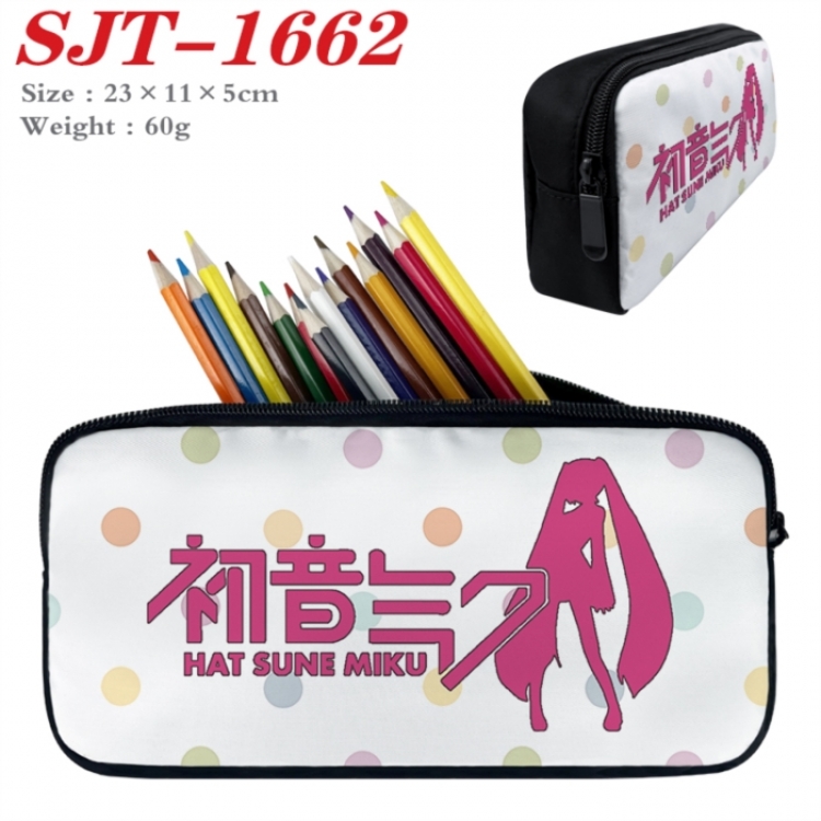  Hatsune Miku Anime nylon student pencil case 23x11x5cm 