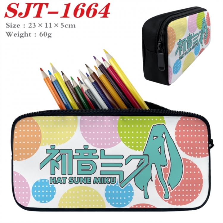  Hatsune Miku Anime nylon student pencil case 23x11x5cm 