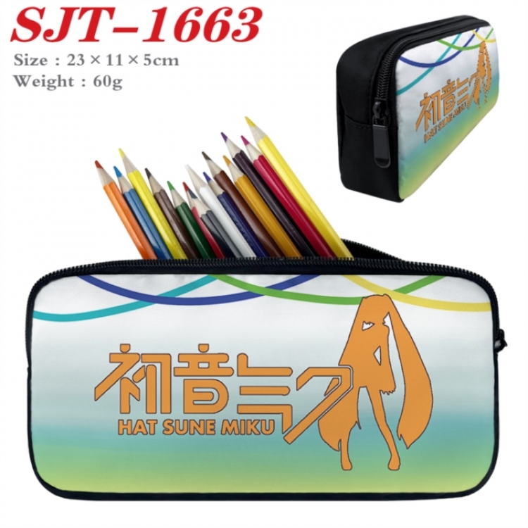  Hatsune Miku Anime nylon student pencil case 23x11x5cm 