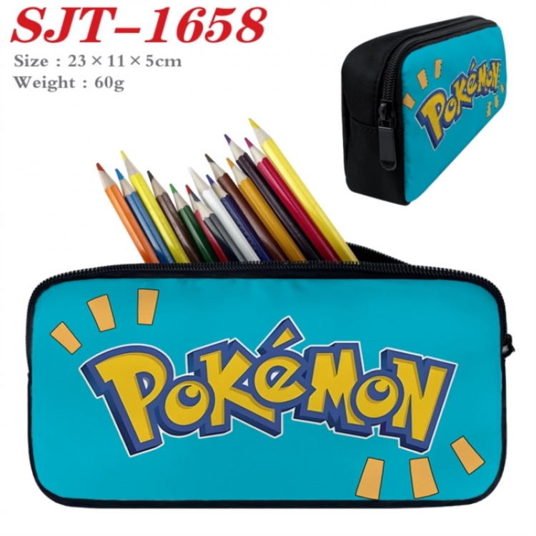 Pokemon Anime nylon student pencil case 23x11x5cm 
