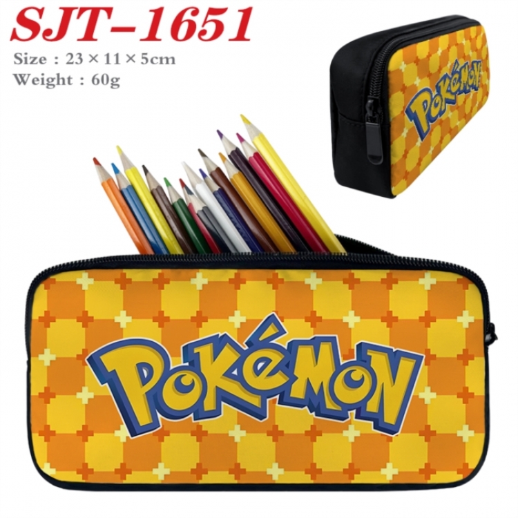 Pokemon Anime nylon student pencil case 23x11x5cm 