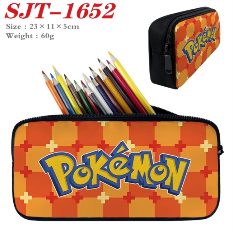 Pokemon Anime nylon student pencil case 23x11x5cm 