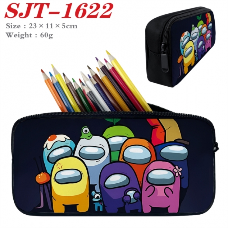 Among us Anime nylon student pencil case 23x11x5cm 