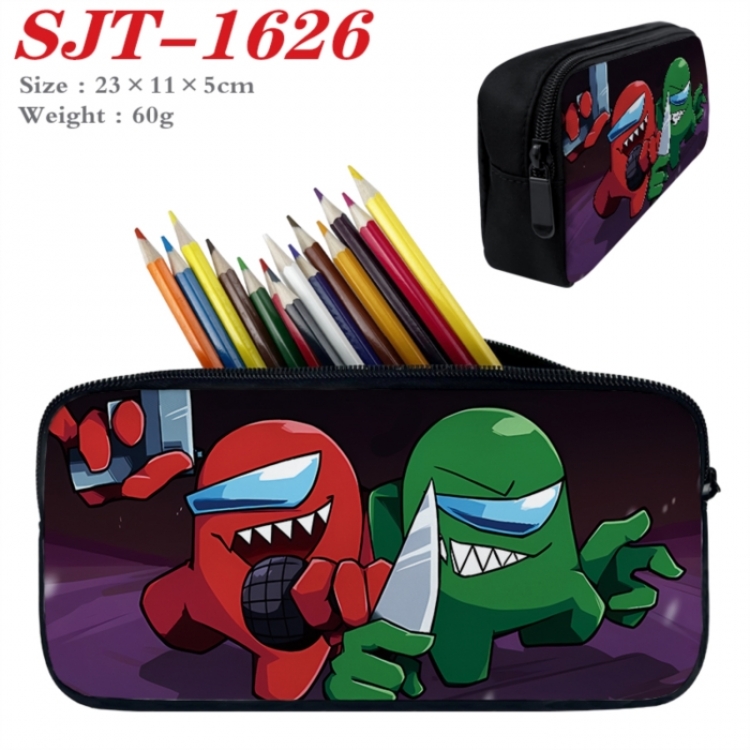 Among us Anime nylon student pencil case 23x11x5cm 