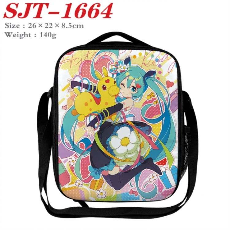Hatsune Miku Anime Lunch Bag Crossbody Bag 26x22x8.5cm 