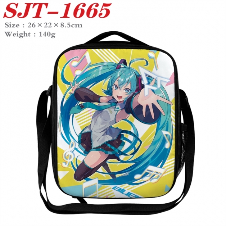 Hatsune Miku Anime Lunch Bag Crossbody Bag 26x22x8.5cm 