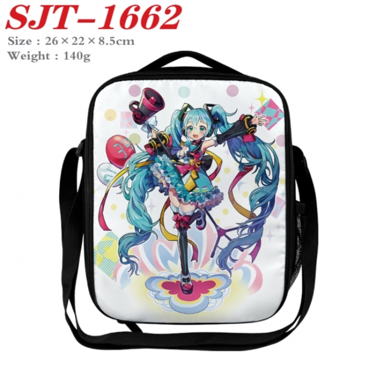 Hatsune Miku Anime Lunch Bag Crossbody Bag 26x22x8.5cm 